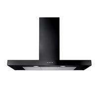Rangemaster 105330 90cm Flat Cooker Hood in Black