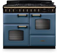 Rangemaster 110cm Dual Fuel Range Cooker Classic Deluxe, Stone Blue CLDLO110DFPSTB/AB1 A