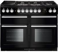 Rangemaster NEXSE110DFFBL/C 110cm Dual Fuel Range Cooker - Black 118200