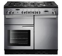 Rangemaster PROP100NGFSS/C Professional Plus Stainless Steel / Chrome 100cm Gas Range Cooker, A+ Rated, 111770 A+