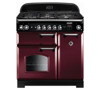 Rangemaster 116510 90cm Wide Classic Dual Fuel Range Cooker in Cranber