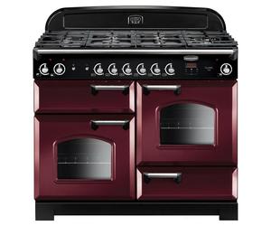 Rangemaster 116680 110cm Wide Classic Gas Range Cooker in Cranberry wi