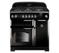 Rangemaster CLA90NGFBL/C Classic 90 Gas Range Cooker, Black