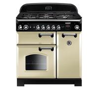 Rangemaster 116730 90cm Wide Classic Gas Range Cooker in Cream with Ch