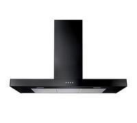 Rangemaster 110cm Flat Chimney Hood UHDF110BL/ Black