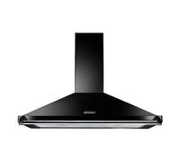 Rangemaster RCLAHDC90BL/C 90cm Chimney Cooker Hood for External / Recirculation Ventilation - Black, Black