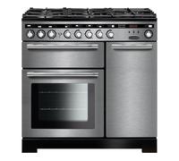 Rangemaster 90cm Dual Fuel Range Cooker Encore Deluxe, Stainless Steel, A Rated - EDL90DFFSS/C A