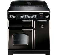 Rangemaster CLA90EIBL/C Classic 90 Induction Electric Range Cooker Black Chrome