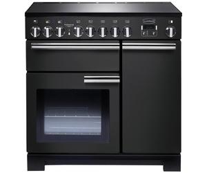 Rangemaster 90cm Induction Range Cooker Professional Deluxe, Charcoal Black PDL90EICB/C A