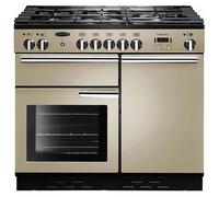 Rangemaster Professional Plus PROP100DFFCR/C 100cm Dual Fuel Range Cooker with Gas Hob - Cream - A/A Rated, Cream