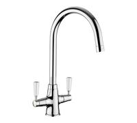 Rangemaster AquaClassic Double Lever Kitchen Mixer Tap - Chrome TAQCLASSDLCMWH