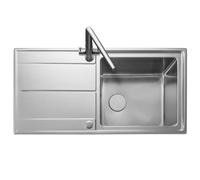 Rangemaster Arlington Inset Single Bowl Stainless Steel Kitchen Sink 1000 x 500mm - ARL1051