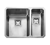 RangeMaster Atlantic Quad Rectangular Stainless Steel Stainless Steel Sink on Basin Top 2 in Rectangular