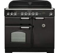 Rangemaster Classic Deluxe 100 Induction Range Cooker - Black/Chrome
