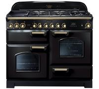 Rangemaster CDL110DFFBL/B Classic Deluxe 110cm Dual Fuel Range Cooker 79800 - BLACK