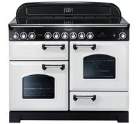 Rangemaster CDL110ECWH/C Classic Deluxe 110cm Ceramic Range Cooker 114150 - WHITE