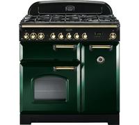 Rangemaster CDL90DFFRG/B Classic Deluxe 90cm Range Cooker, Dual Fuel With FSD