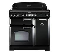 Rangemaster CDL90ECBL/C Freestanding A Rated Electric Range Cooker -Black / Chrome