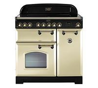 Rangemaster CDL90ECCR/B Freestanding A Rated Electric Range Cooker -Cream / Brass