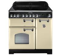 Rangemaster CDL90ECCR/C Freestanding A Rated Electric Range Cooker -Cream / Chrome