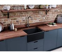 Rangemaster CFBL595AN/ @Farmhouse 595455 1B Ceramic Anthracite incWASTE Sink