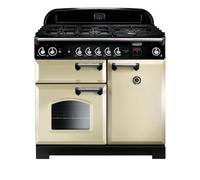 Rangemaster Cla100Ngfcrc Freestanding Gas Range Cooker With Gas Hob - Cream