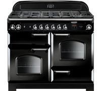 Rangemaster CLA110DFFBLC Classic 110cm Dual Fuel Range Cooker - Black