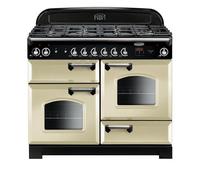 Rangemaster CLA110DFFCR/C Classic Dual Fuel 110cm Range Cooker Cream Chrome