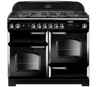 Rangemaster CLA110NGFBL/C Classic Gas 110cm Range Cooker Black Chrome