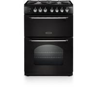 Rangemaster Classic 60 60cm Dual Fuel Cooker - Black/Chrome - A/A Rated