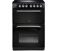 Rangemaster CLA60ECBL/C Classic Black / Chrome Ceramic Electric Cooker with Double Oven A