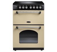 Rangemaster CLA60ECCR/C Classic Cream with Chrome Trim Ceramic Electric Cooker with Double Oven