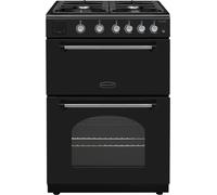 Rangemaster CLA60NGFBL/C Classic 60cm Gas Freestanding Cooker, Black