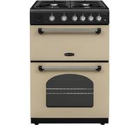Rangemaster CLA60NGFCR/C Classic Cream with Chrome Trim Gas Cooker with Double Oven