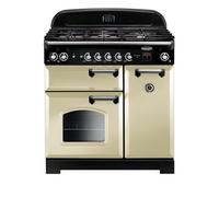 Rangemaster Classic CLA90DFFCR/C 90cm Dual Fuel Range Cooker - Cream / Chrome - A/A Rated