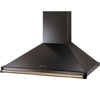 Rangemaster CLAHDC110BB Classic Black / Brass 110cm Chimney Cooker Hood A+++