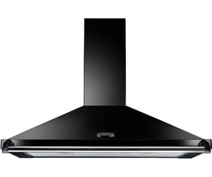 Rangemaster CLAHDC110BC Classic Black / Chrome 110cm Chimney Cooker Hood D