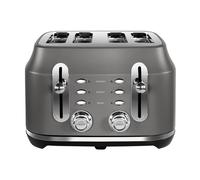 Rangemaster Classic 4-Slice Toaster Grey, Long Slots, Lift-Look & Bagel