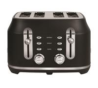 Rangemaster Classic 4 Slice Toaster - Matt Black Wide Slots & Variab RMCL4S304BK