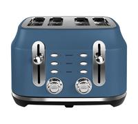 Rangemaster Classic Toaster in Matt Stone Blue with Extra-Wide Slots, 6 Browning Levels, Lift-and-Look Feature, Anti-jam Function, Removable Crumb Tray and 3 Auto-Settings, RMCL4S304SB