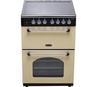 Rangemaster CLA60ECCR/C Classic Cream / Chrome Ceramic Electric Cooker with Double Oven A