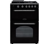 Rangemaster CLA60NGFBL/C Classic 60cm Gas Freestanding Cooker, Black