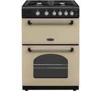 Rangemaster CLA60NGFCR/C Classic Cream with Chrome Trim Gas Cooker with Double Oven