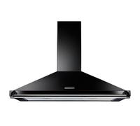 Rangemaster RCLAHDC90BL/C 90cm Chimney Cooker Hood for External / Recirculation Ventilation - Black, Black