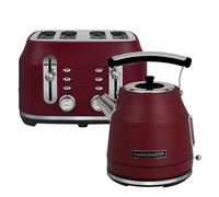 Rangemaster Classic Bordeaux Kettle & 4 Slice Toaster Set