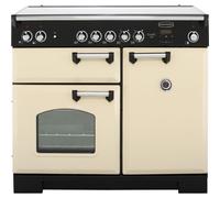 Rangemaster Classic CLA100ECCR/C 100cm Electric Range Cooker with Ceramic Hob - Cream / Chrome - A/A Rated