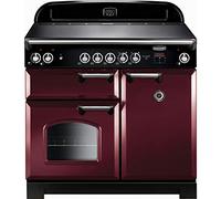 Rangemaster Classic CLA100ECCY/C 100cm Electric Range Cooker with Ceramic Hob - Cranberry / Chrome