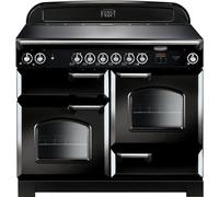 Rangemaster Classic CLA110ECBL/C Black / Chrome 110cm Ceramic Range Cooker A