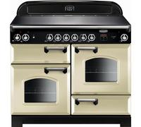 Rangemaster Classic CLA110ECCR/C 110cm Electric Range Cooker with Ceramic Hob - Cream / Chrome - A/A Rated