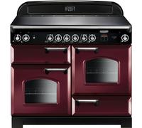 Rangemaster Classic CLA110ECCY/C Cranberry / Chrome 110cm Ceramic Range Cooker A